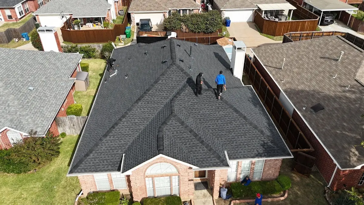 Slate & Tile Roof Repair work in progress on a Spotswood property